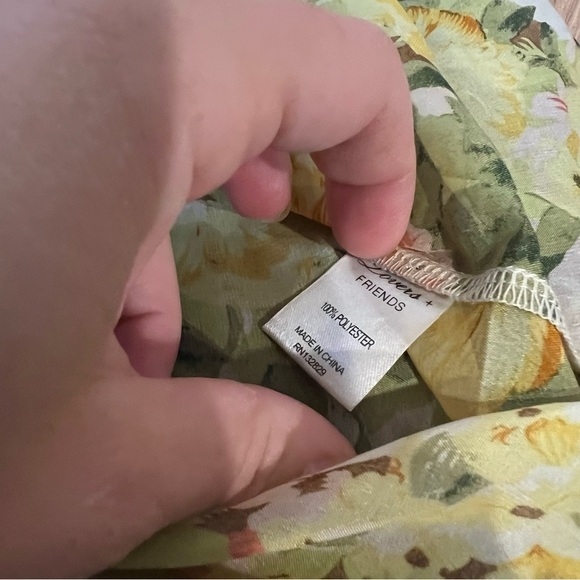 Lovers + Friends Yellow Floral Cold Shoulder Tunic Mini Dress - Picture 6 of 9